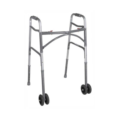 DRIVE BARIATRIC ALUMINUM FOLDING WALKER, TWO BUTTON