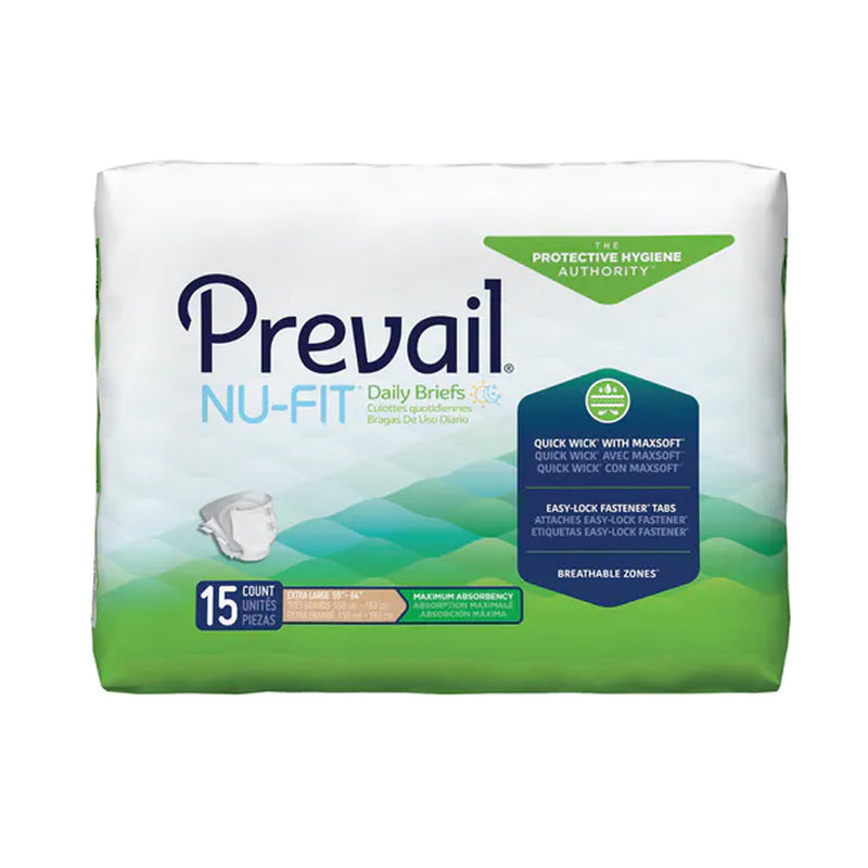Prevail Nu-Fit Adult Diapers with Tabs, Maximum