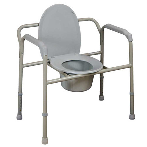 DRIVE FOLDING STEEL COMMODE – Genesis Healthcare Products