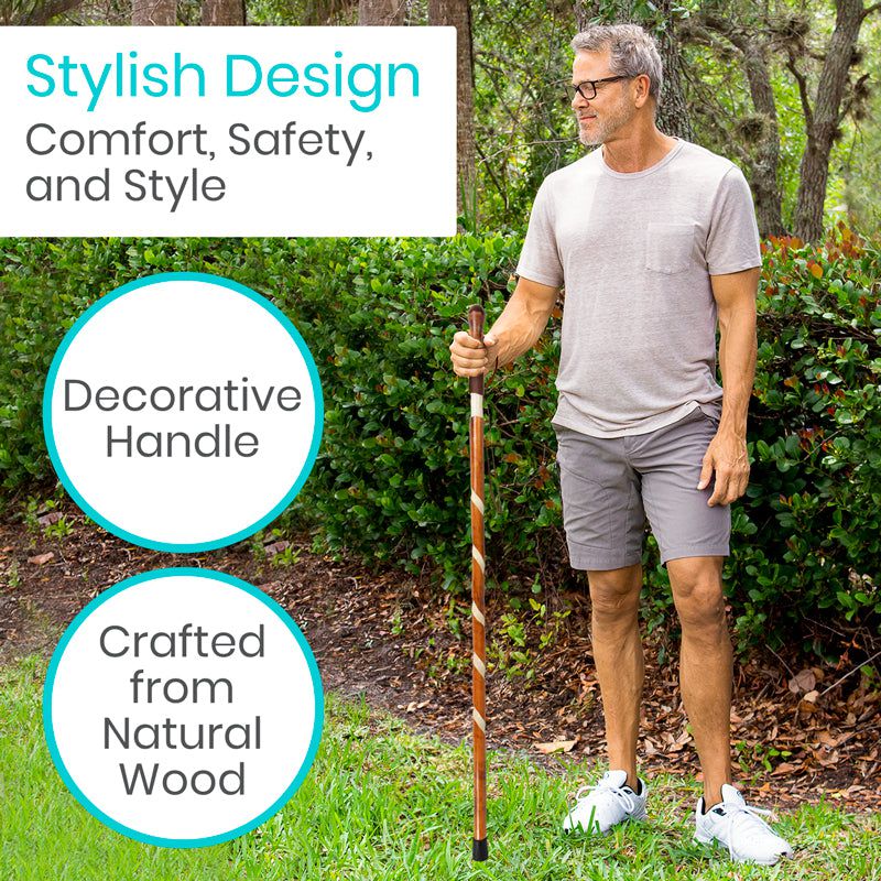 Carved Wooden Walking Stick