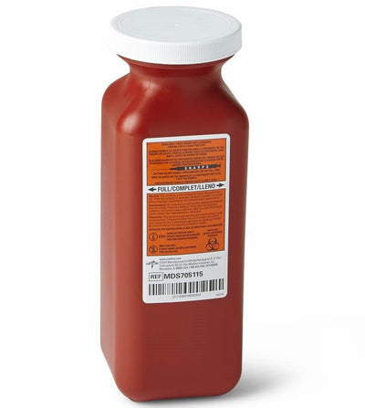 Medline Sharps Biohazard Needle Container 1.5Qt 1Ct