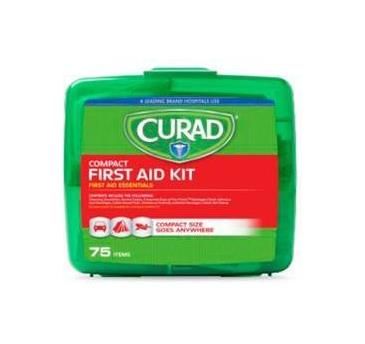 Curad 75-Piece Compact First Aid Kit 6Ct