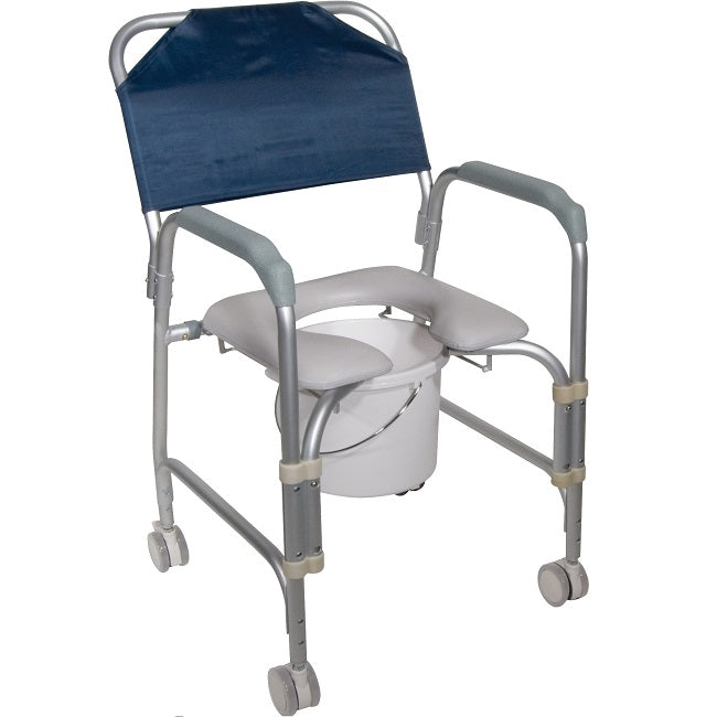 Drive Shower Chair,Alum.w/Cstrs,KD,1/cs