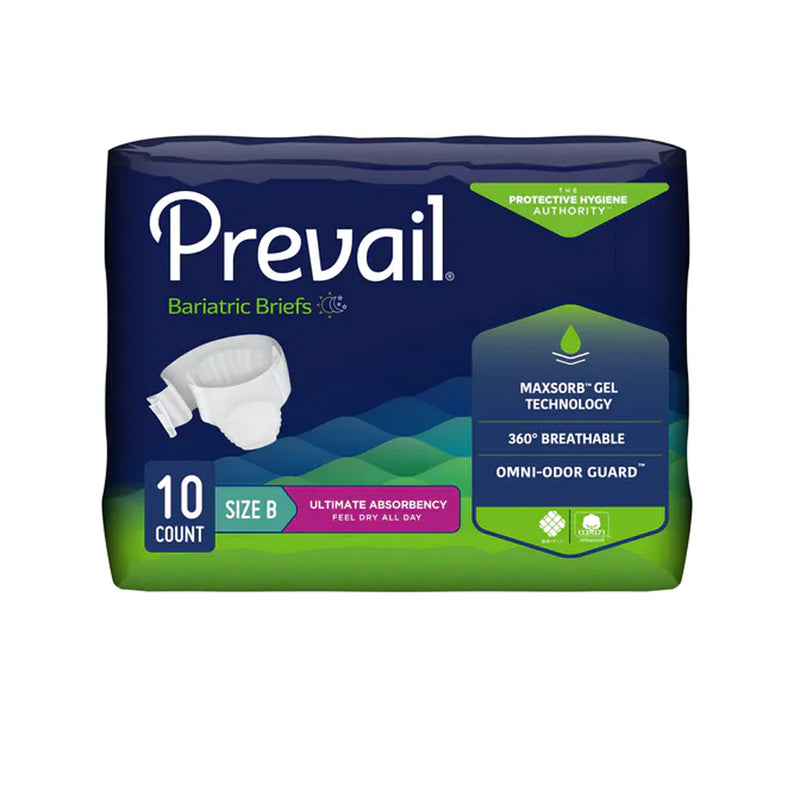 Prevail Bariatric Briefs with Tabs, Ultimate