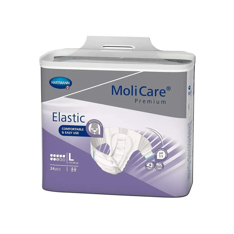 MoliCare Premium Elastic 8D Diapers with Tabs, Heavy