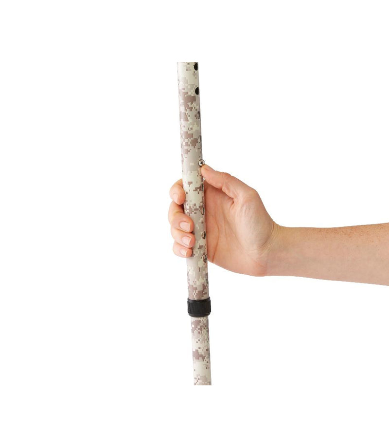 Offset Cane, Camo Pattern with Army Logo
