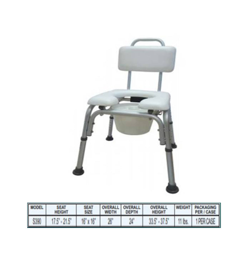 Padded Shower Chair  W/ Opening S390