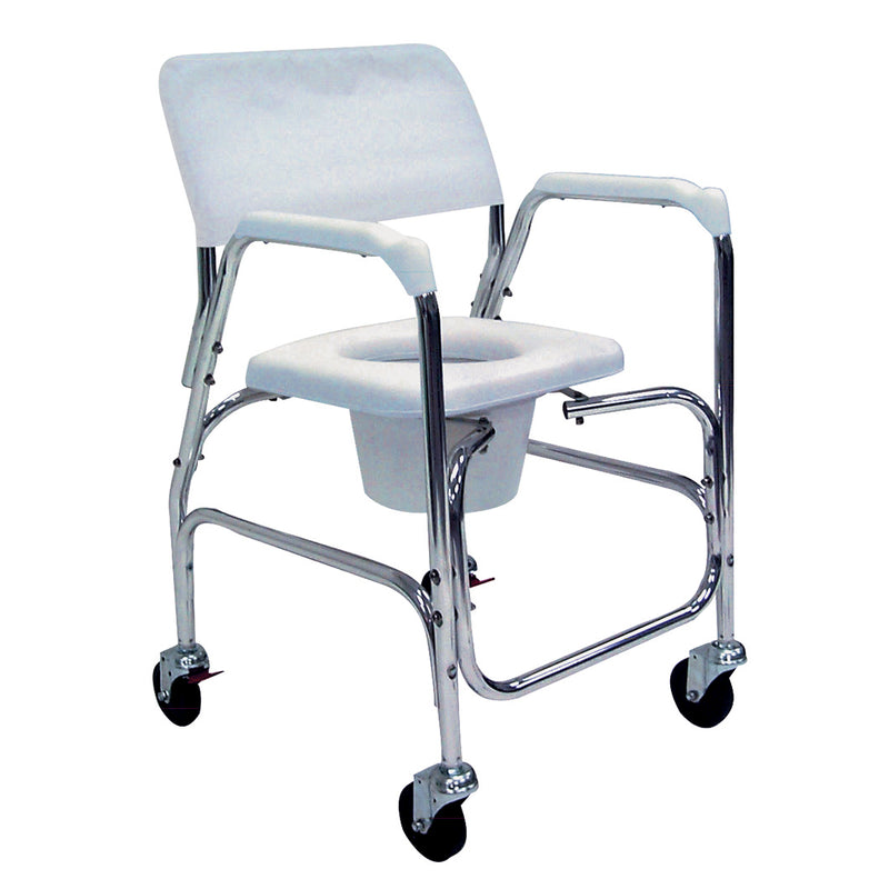 Tuffcare Shower Chair,Alum.w/Cstrs 1/cs