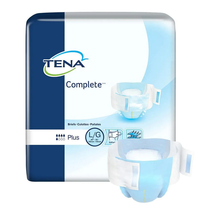 TENA Complete Incontinence Adult Diapers, Moderate Absorbency