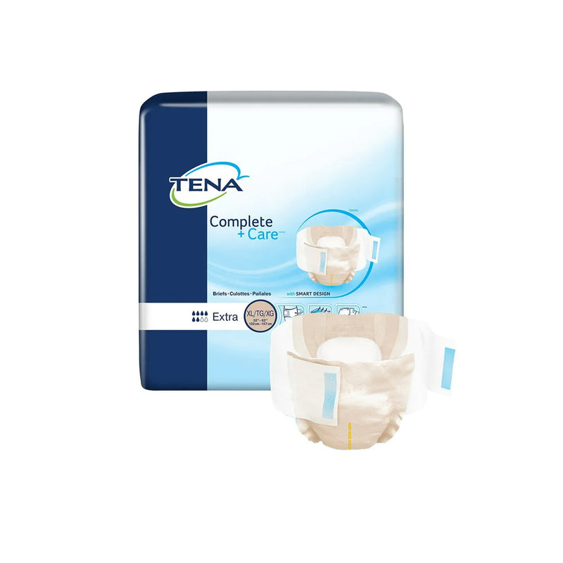 TENA Complete +Care Incontinence Adult Diapers, Moderate Absorbency